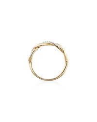 Twist Ring with 0.20 Carat TW of Diamonds in 10kt Yellow Gold