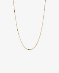 45cm (22") 3mm Width Solid Flat Bevelled Curb Chain in 10kt Yellow Gold