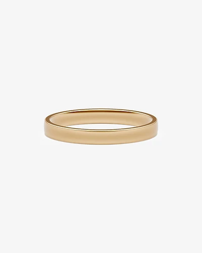 Half Round Wedding Band 10kt Yellow Gold