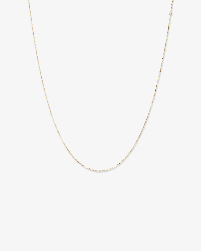 45cm (17") 0.95mm Width Solid Cable Chain 10kt Yellow Gold