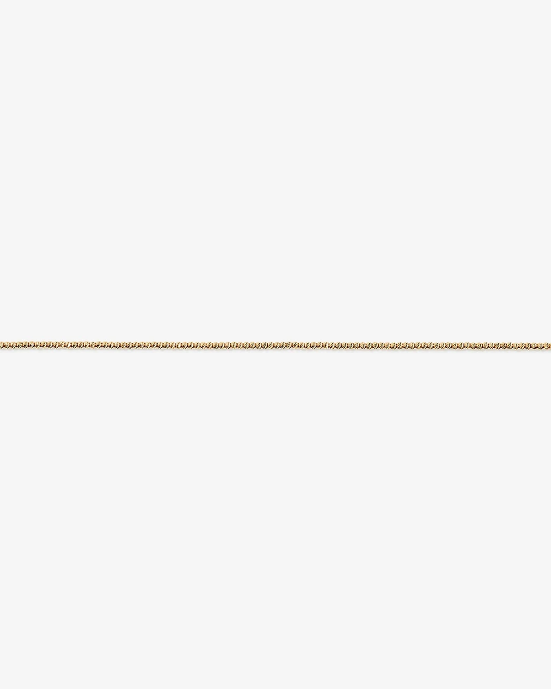 50cm (20") 1.5mm Width Diamon Cut Bead Chain in 10kt Yellow Gold