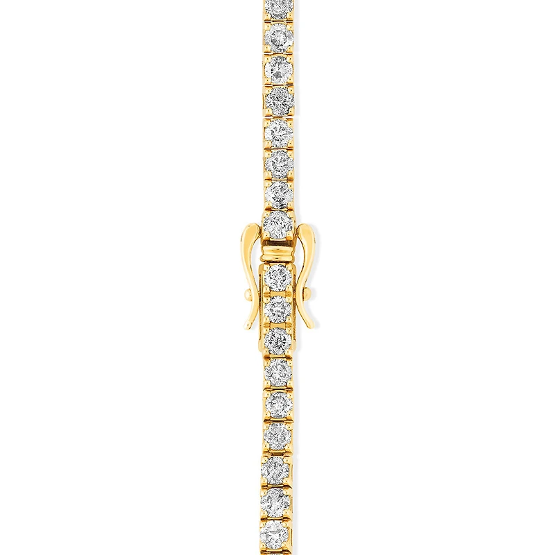 4.92 Carat TW Diamond Tennis Bracelet in 10kt Yellow Gold