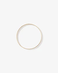 65mm (2.5") 7.3mm Width Solid Round Bangle in 10kt Yellow Gold