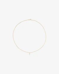 Cross Necklace and Earring Set in 18kt Vermeil with Cubic Zirconia
