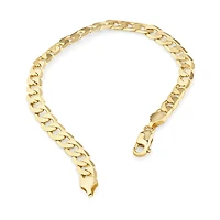 21cm (8.5") 6mm-6.5mm Width Curb Bracelet in 10kt Yellow Gold