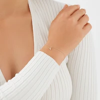 19cm (7.5") Y Initial Bracelet in Sterling Silver
