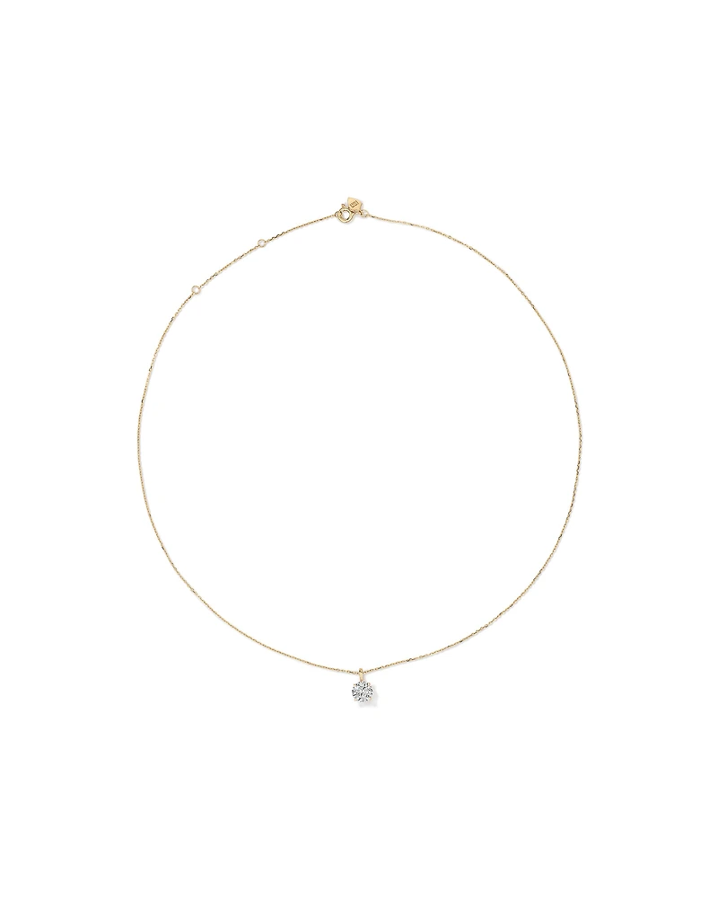 1.00 Carat TW Diamond Solitaire Pendant in 18kt Yellow Gold