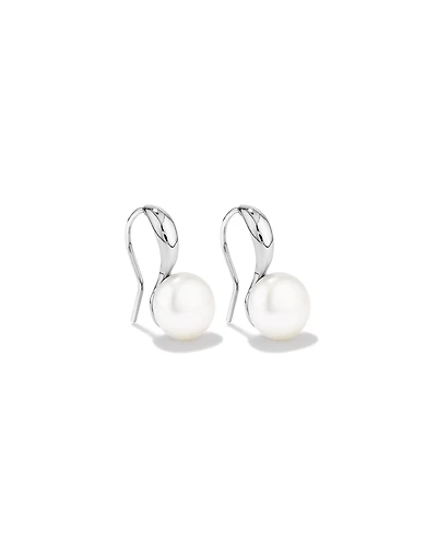 Hook Earrings with Freshwater Pearls in Sterling Silver