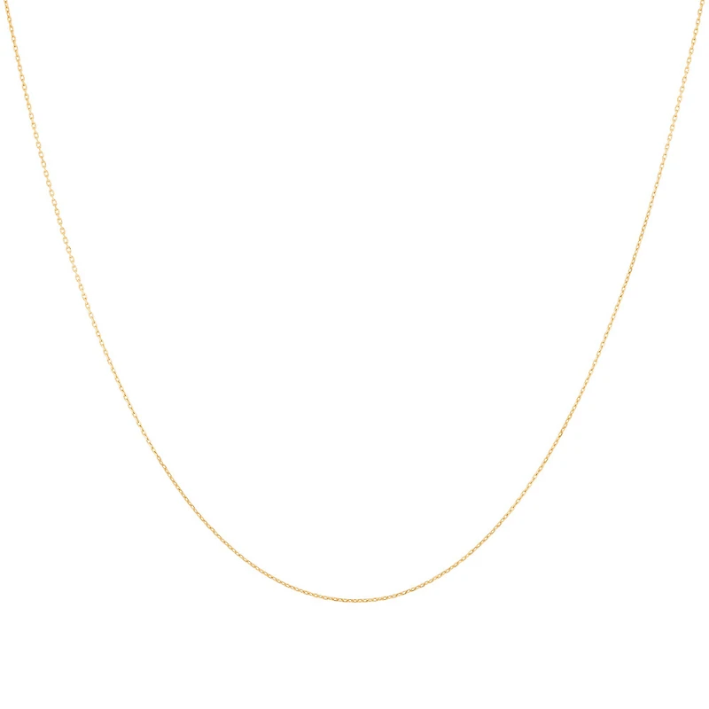 45cm (18") 0.8mm Cable Chain in 10kt Yellow Gold