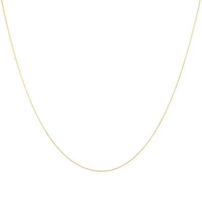 45cm (18") 0.8mm Cable Chain in 10kt Yellow Gold