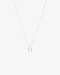 0.38 Carat TW Diamond Graduated Circle Necklace in 10kt Yellow Gold