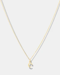 C Initial Pendant in 10kt Yellow Gold