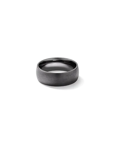 8mm Brushed Dome Wedding Band in Tantalum