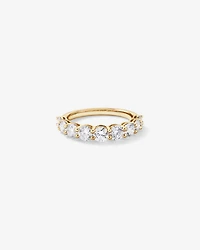 1.75 Carat TW Round Brilliant Laboratory-Grown Diamond Wedding Band 14kt Yellow Gold