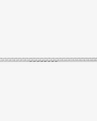 21cm (22") 4.5mm-5mm Width Curb Bracelet in 10kt White Gold