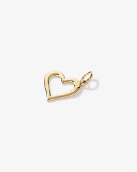 Pendentif cœur d'amour ouvert en or jaune 10 carats