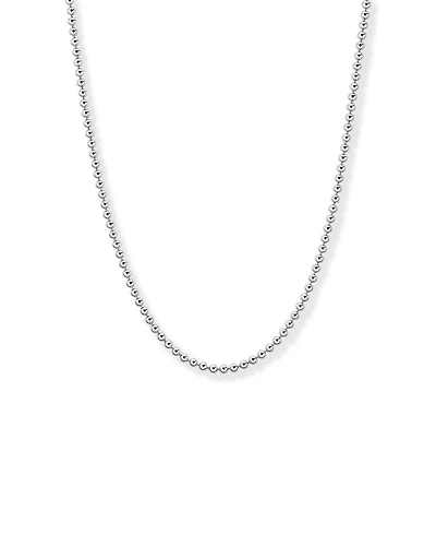 50cm (20") 4mm Width Bead Chain in Sterling Silver