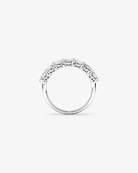 7 Stone Claw Wedding Ring with 1.61 Carat TW of Diamonds in 14kt White Gold