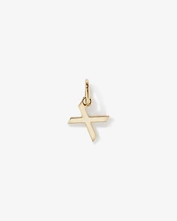 Letter X Initial Pendant in 10kt Yellow Gold