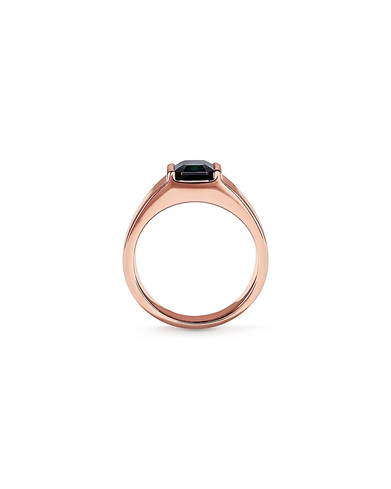 Australian Parti Sapphire Wide-Band Ring 10kt Rose Gold