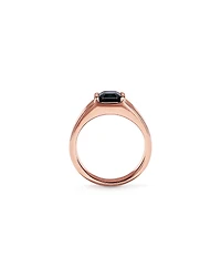 Australian Parti Sapphire Wide-Band Ring 10kt Rose Gold