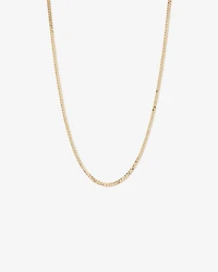 60cm (22") 3.75mm Width Solid Flat Bevelled Curb Chain in 10kt Gold