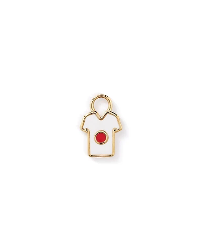 Charme de boucle d’oreille en maillot japonais en Vermeil 18Kt