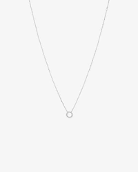 Carat TW Diamond Circle Necklace in 10kt White Gold