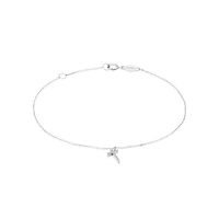 19cm (7.5") T Initial Bracelet in Sterling Silver
