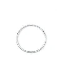 Pave Cubic Zirconia Hinge Bangle in Sterling Silver