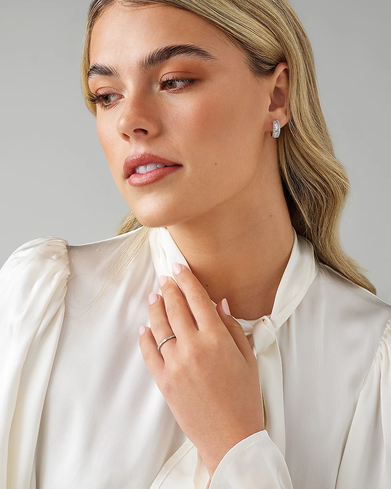 Bague de Mariage de Diamant de 0,20 Carat TW en Or Blanc 14kt