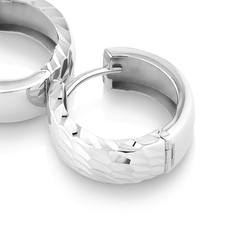 11mm Huggie Earrings 10kt Yellow Gold