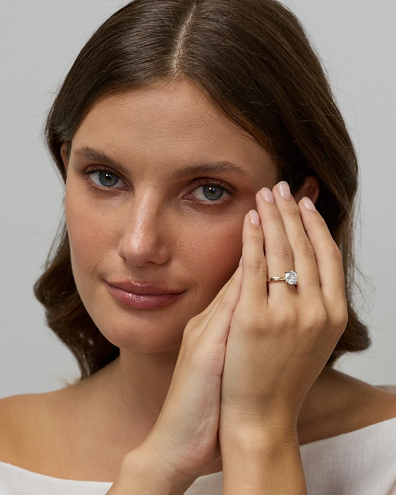 2.32TW Round Brilliant Laboratory-Grown Diamond Solitaire Ring 14kt Yellow and White Gold