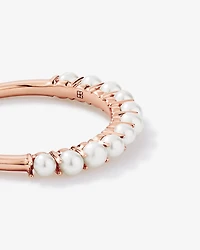 Cultured Freshwater Pearl Band Ring 10kt Rose Gold