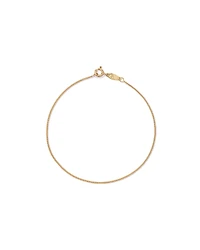 19cm (17") 1.05mm Width Solid Diamond Cut Curb Bracelet in 10kt Yellow Gold