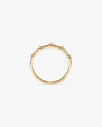 Diamond Studded Ring in 10kt Yellow Gold