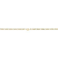 60cm (24") 2.5mm-3mm Width Hollow Figaro Chain in 10kt Yellow Gold