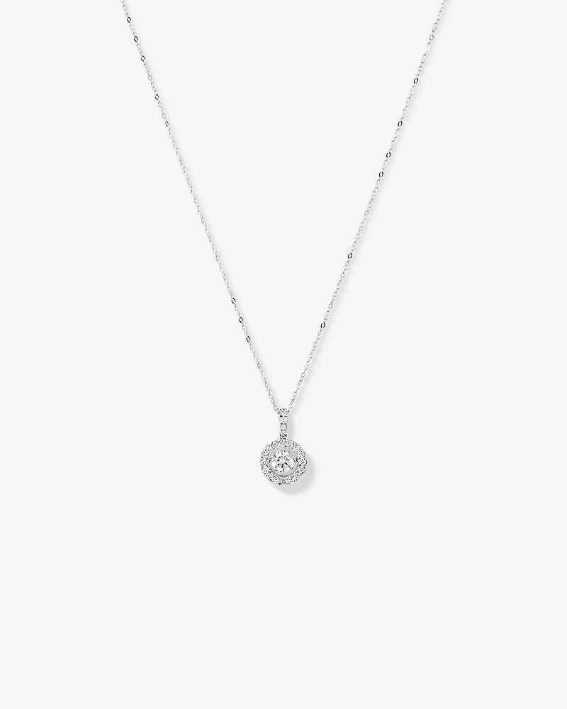 Lume Lab Round Pendant with 1.00 Carat TW of Laboratory-Grown Diamonds in 10kt Gold