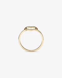 Open Heart Ring in 10kt Yellow Gold