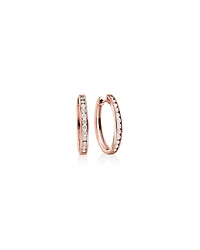 Huggie Earrings with 0.50 Carat TW of Diamonds 10kt Rose Gold