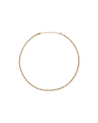 50cm (20") 4.4mm Width Hollow Rope Chain in 10kt Yellow Gold