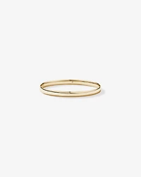 Jonc Ovale Audacieux en Or Jaune 10 ct