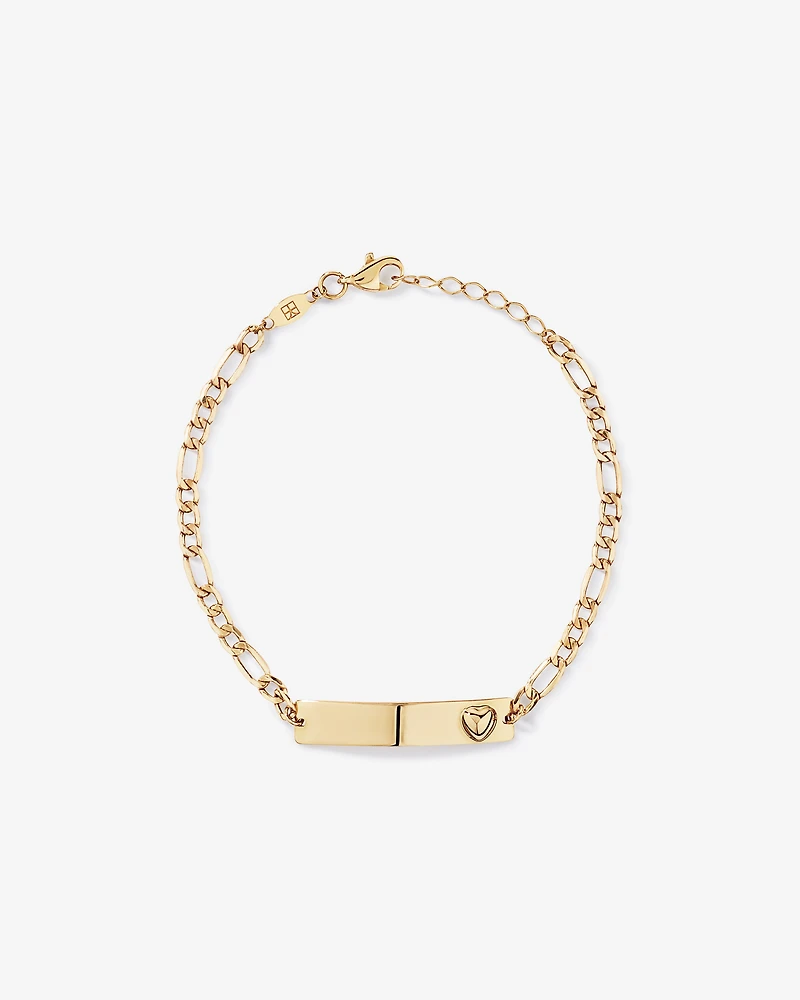 Engravable ID Bracelet in 10kt Yellow Gold