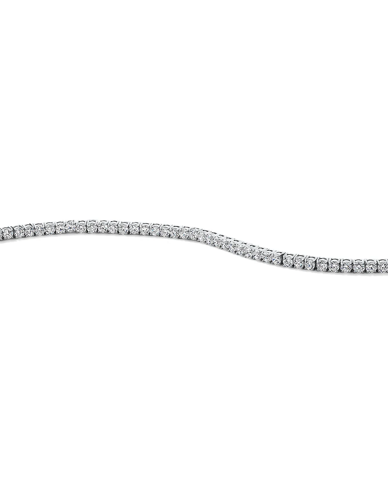 Cubic Zirconia Tennis Bracelet in Sterling Silver