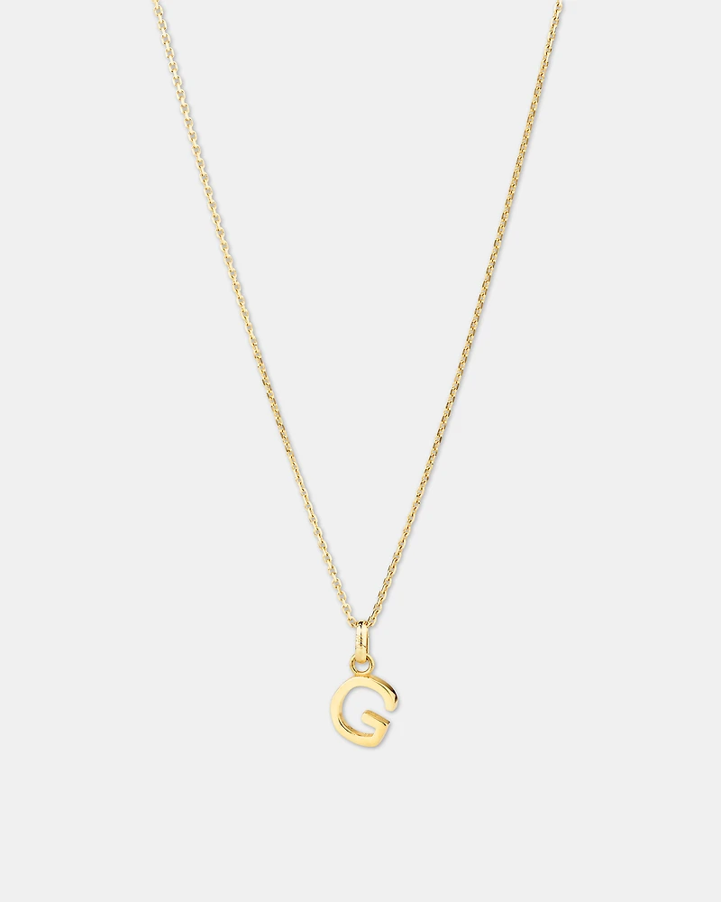 Initial Pendant in 10kt Yellow Gold