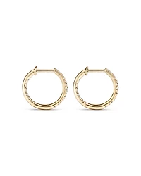 Hoop Earrings With 0.25 Carat TW Of Diamonds in 10kt Yellow Gold