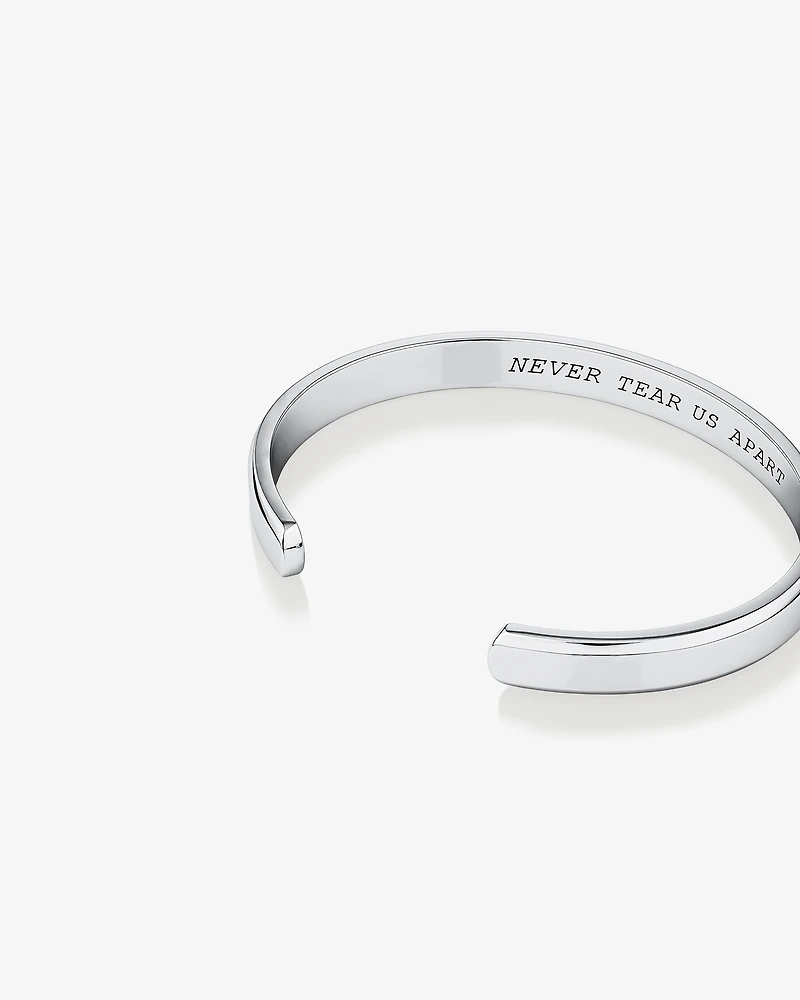 INXS Never Tear Us Apart Cuff Bangle in Recycled Sterling Silver
