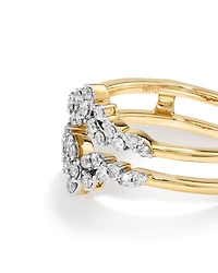 Bague amplificatrice avec 0,33 carat TW de diamants en or jaune 14kt