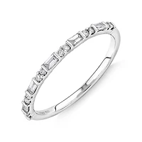 0.20 Carat TW Diamond Wedding Ring in 14kt White Gold