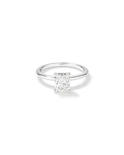 1.25 Carat TW Radiant Laboratory-Grown Diamond Solitaire Engagement Ring 14kt White Gold